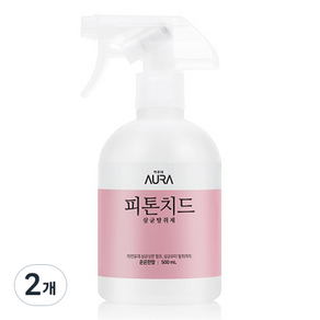 [비건라이프] AURA 피톤치드 탈취제 은은한향 본품, 500ml, 2개