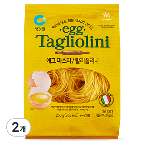 청정원 에그 탈리올리니 파스타, 250g, 2개