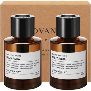 GIOVANNY 루이 차량용 디퓨저 160ml, 미스티아쿠아, 1세트