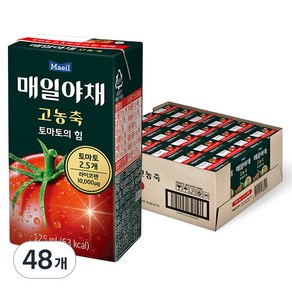 매일야채 고농축 토마토의 힘, 125ml, 48개