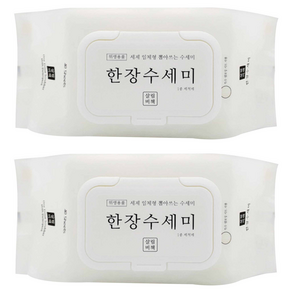 살림비책 일회용 뽑아쓰는 세제일체형 한장수세미, 40개입, 2개
