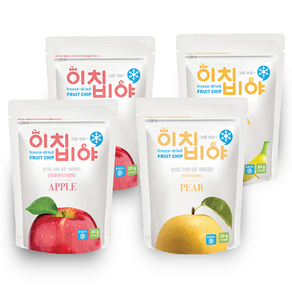 이치비야 프리미엄 동결건조 과일칩 부드러운 맛 사과 2p + 배 + 바나나, 사과, 배, 바나나, 1세트