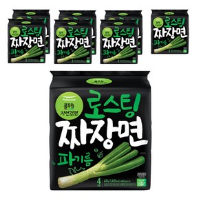 풀무원 로스팅 짜장 파기름 라면 105g, 32개