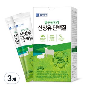 종근당건강 산양유 단백질 파우더 14p, 175g, 3개