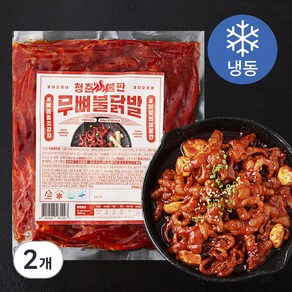 청춘불판 무뼈불닭발 (냉동), 300g, 2개