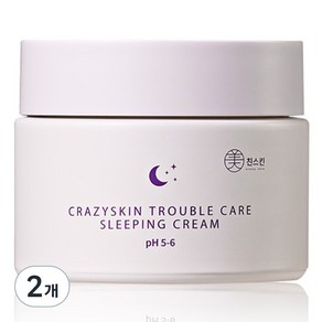 미친스킨 트러블케어 수면크림 업그레이드, 50g, 2개