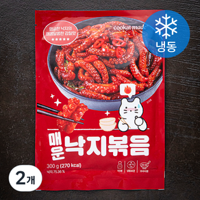 쿠캣 매운 낙지볶음 (냉동), 300g, 2개