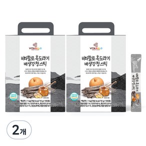 비타할로 흑도라지 배 생강 청 스틱, 2개, 1kg