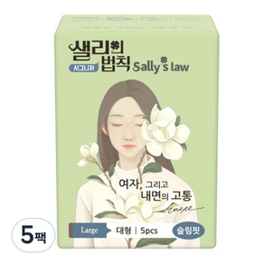 샐리의법칙 시그니처 슬림핏 생리대 날개형