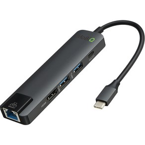 모비큐 애플맥북C타입 5 in 1 HDMI USB3.0 허브 EM-ACH51P, 혼합색상, 1개