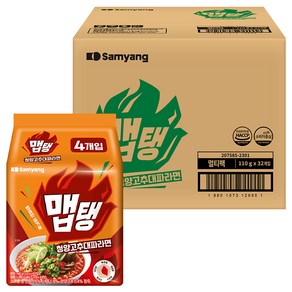 맵탱 청양고추대파라면 110g, 32개