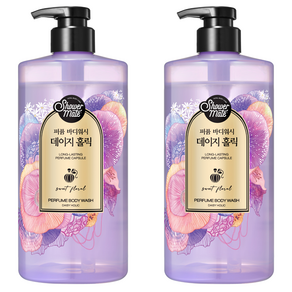 샤워메이트 퍼퓸 바디워시 데이지 홀릭, 1L, 2개
