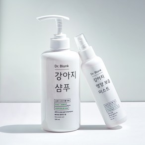 닥터블랭크 반려견 저자극 올인원 샴푸 500ml + 미스트 150ml 세트 베이비파우더향, 1세트