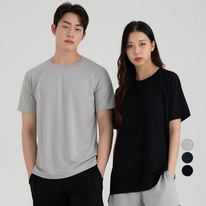 캐럿 남여공용 버드아이 쿨링 매쉬 반팔 라그란 티셔츠