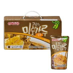 삼육두유 고소한 미숫가루 두유 파우치, 190ml, 15개