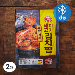 오뚜기 육향가득 돼지고기 김치찜 (냉동), 400g, 2개