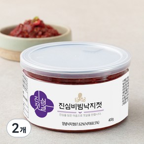 진심젓갈 비빔낙지젓, 400g, 2개