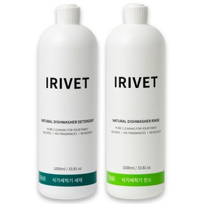 아이리벳 식기세척기 액체 세제 1000ml + 식기세척기 린스 1000ml 세트, 1세트