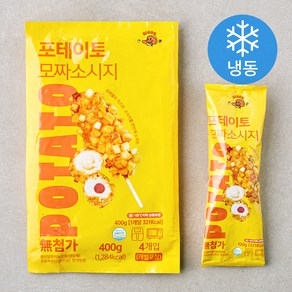 오늘의간식 포테이토 모짜소시지 핫도그 4개입 (냉동), 400g, 1개