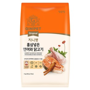 정관장지니펫 홍삼넣은 연어와 닭고기, 닭+연어, 5kg, 1개