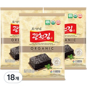 광천김 오가닉 광천김, 20g, 18개