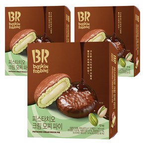 배스킨라빈스 피스타치오 크림 모찌 파이 12p, 264g, 3개