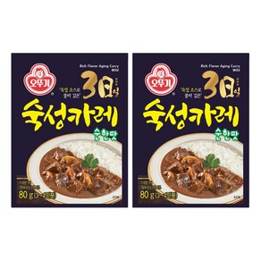 오뚜기 3일 숙성카레 순한맛, 80g, 2개
