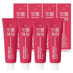 라이프홀릭 잇몸케어 치약 세이지민트향, 100g, 4개