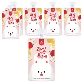 리틀스푼 과일인더퓨레, 혼합맛(사과/배/바나나), 6개, 100g