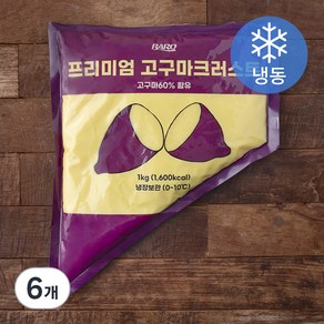 바로푸드 프리미엄 고구마크러스트, 1kg, 6개