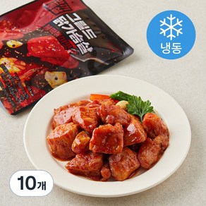 한끼통살 그릴드 닭가슴살 불떡볶이맛 (냉동), 100g, 10개