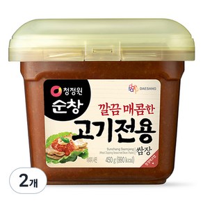 청정원순창 깔끔 매콤한 고기전용 쌈장, 450g, 2개