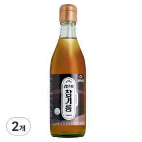 대현상회 저온압착 검은깨 참기름, 2개, 350ml