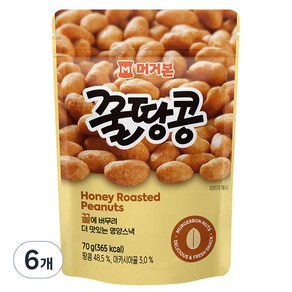 머거본 꿀땅콩, 70g, 6개