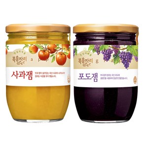 복음자리 사과잼 620g 1p + 포도잼 620g 1p, 1세트