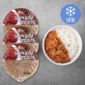 한끼의품격 김치 짜글이 덮밥소스 3팩 (냉동)