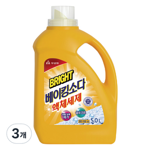 무궁화 브라이트 베이킹소다 액체세제, 5L, 3개