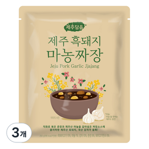 오뚜기 제주담음 제주 흑돼지 마농짜장, 250g, 3개