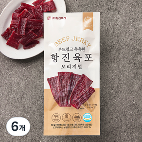 항진육포 오리지날, 50g, 6개