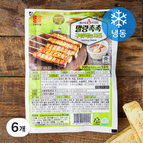 디케이식품 말랑촉촉 구워먹는 치즈 5조각 (냉동), 300g, 6개