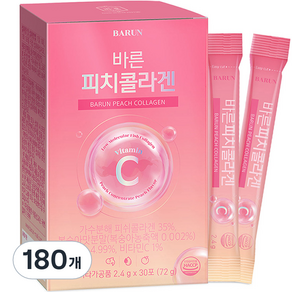 바른 피치 콜라겐 저분자 피쉬 펩타이드, 2.4g, 180개
