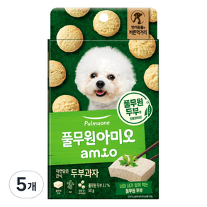 풀무원아미오 강아지 자연담은 간식, 두부맛, 50g, 5개