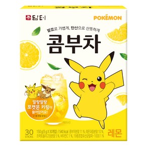 담터 포켓몬 콤부차 레몬, 5g, 30개입, 1개