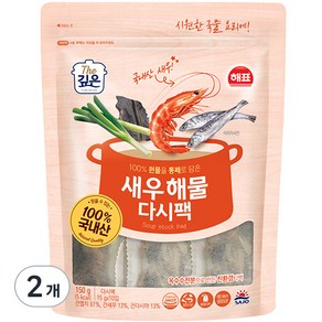 해표 새우 해물 다시팩, 150g, 2개