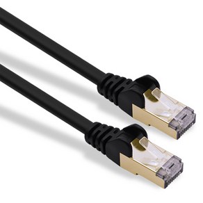 케이블메이트 CAT.8 SFTP 기가비트 랜케이블, 블랙, 1개