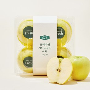 프리미엄 시나노골드 사과 4입, 1kg, 1개