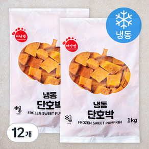 마당발 단호박 (냉동), 1kg, 12개