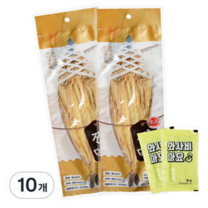 해맑은푸드 빠삭 찐먹태, 55g, 10개