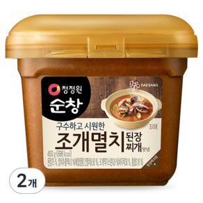 청정원순창 조개멸치 된장찌개 양념, 450g, 2개