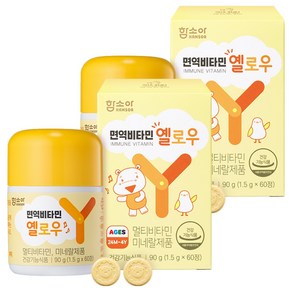 함소아 면역비타민 유아비타민 옐로우 90g, 60정, 2개